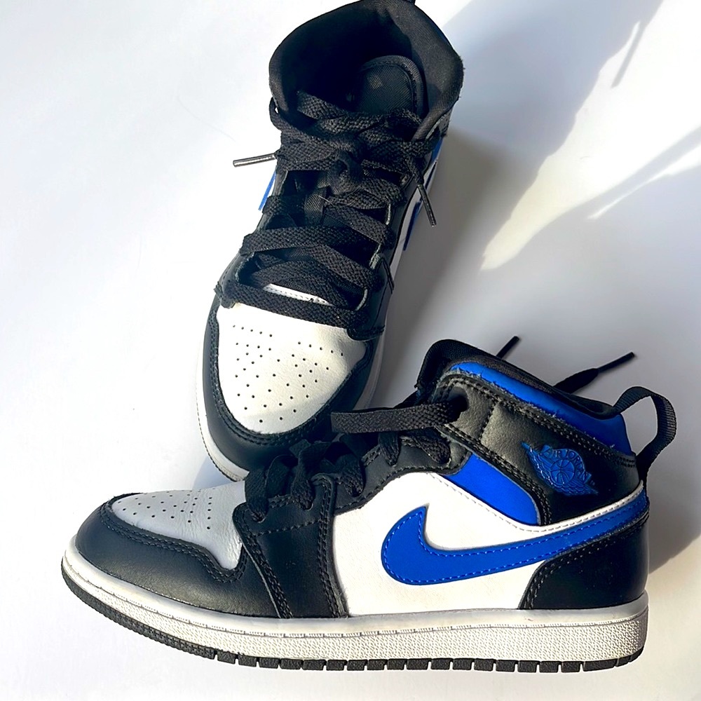AIR JORDAN 1 MID PS 'RACER BLUE' | 1.5Y Lightly worn